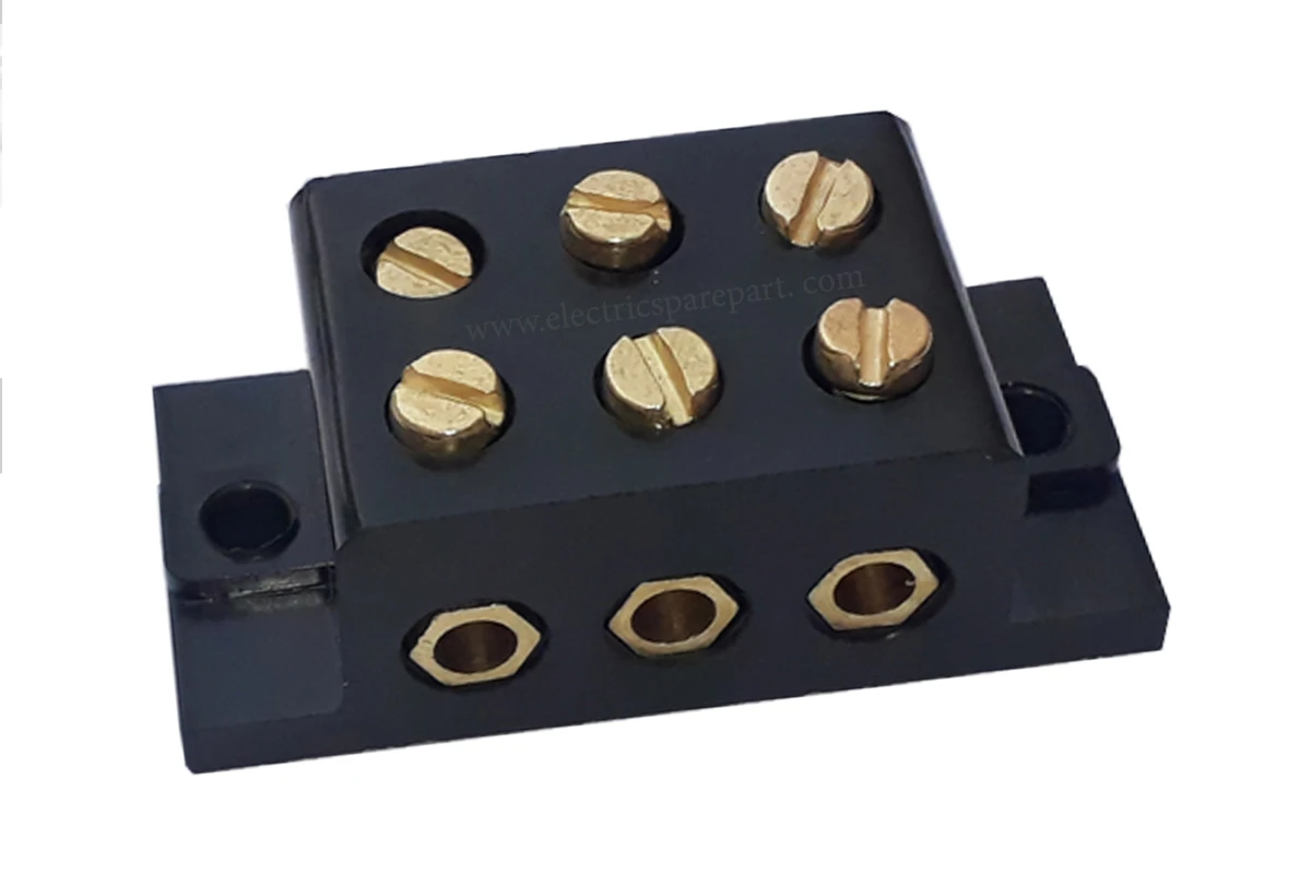 Three-way Bakelite connector — supplied reference photograph